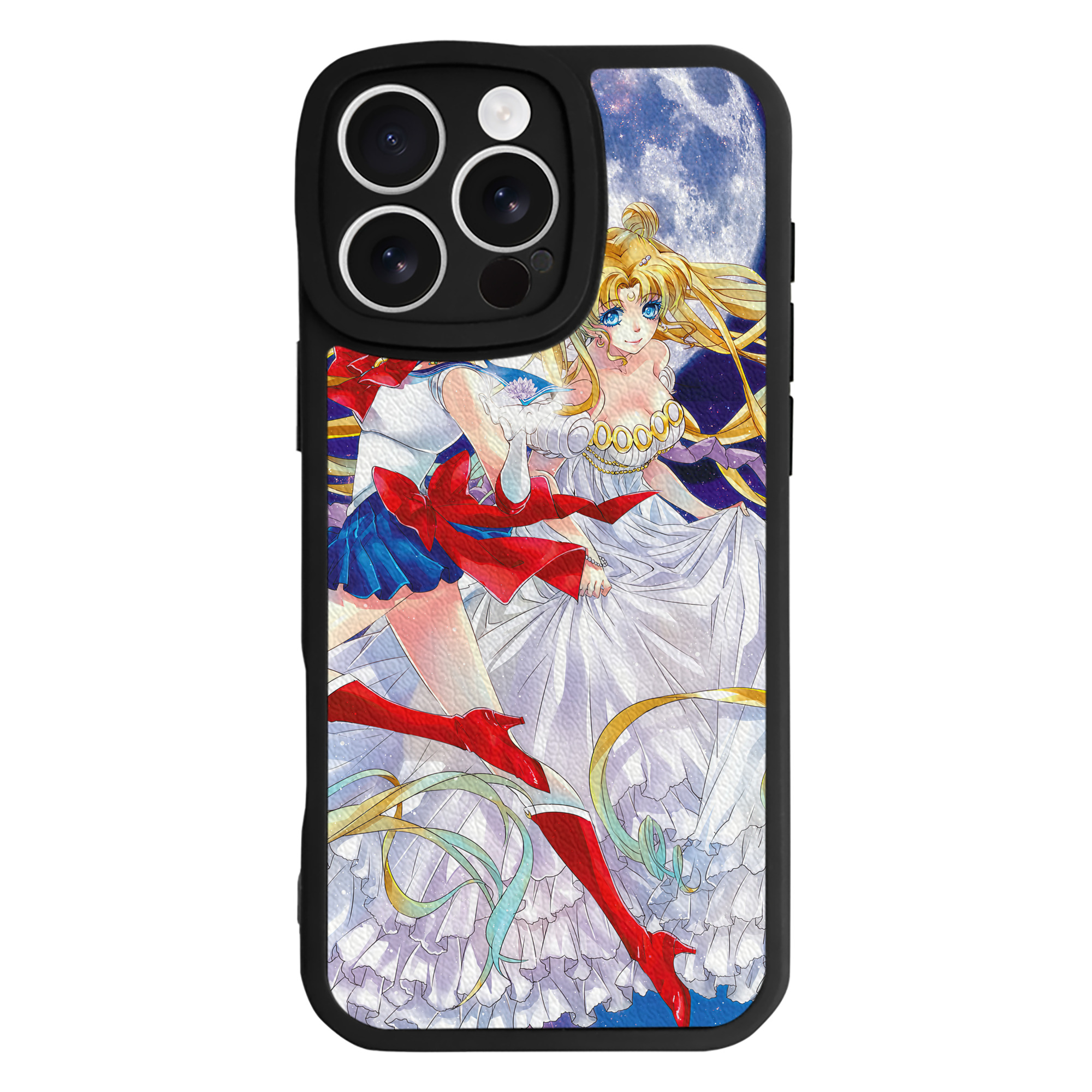 （画像用） 美少女戦士セーラームーン Sailor Moon 【iPhone 16シリーズ対応】シリコンスマホケース（レザー調） 材質：シリコン